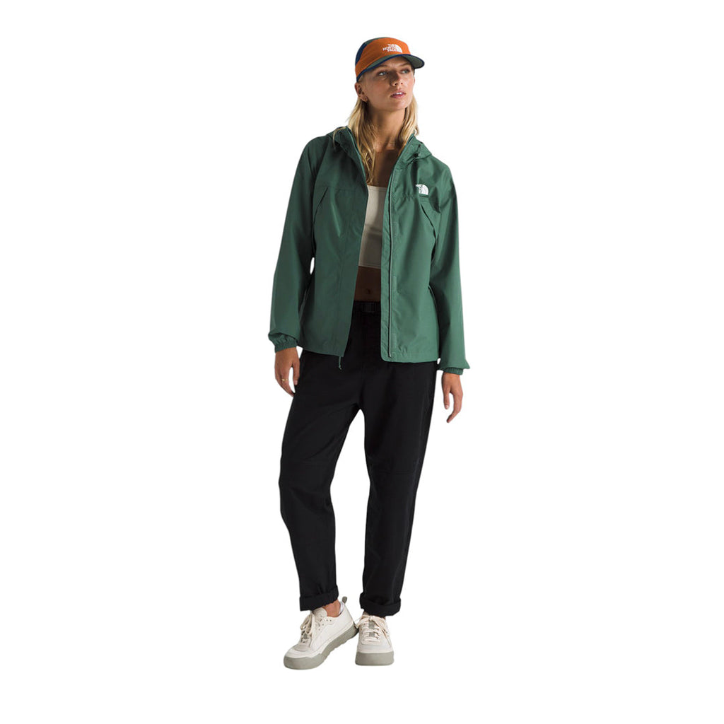 Chaqueta impermeable Antora Rain para mujer color verde